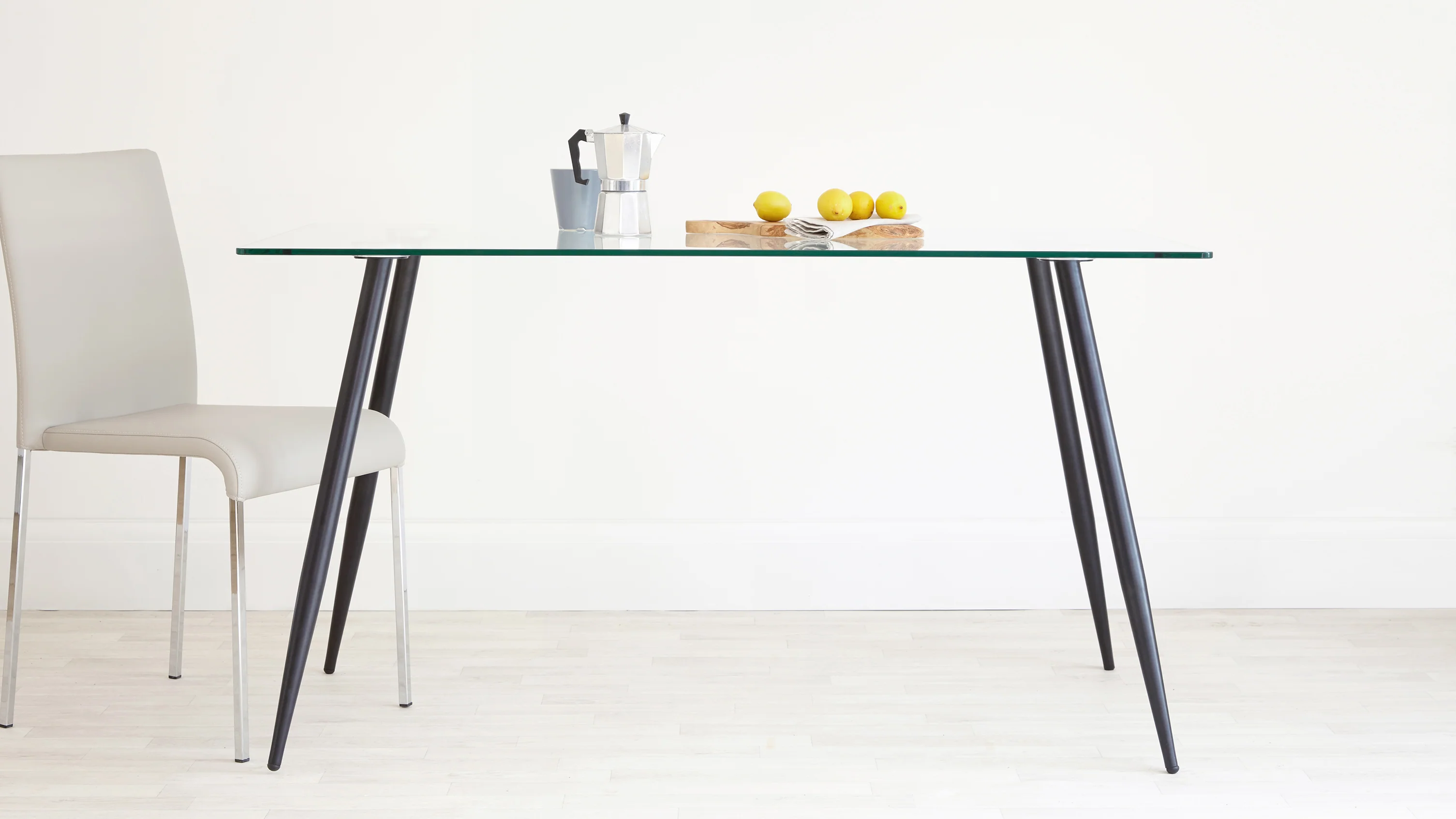 Zilo Black And Glass 6 Seater Dining Table - Image 11