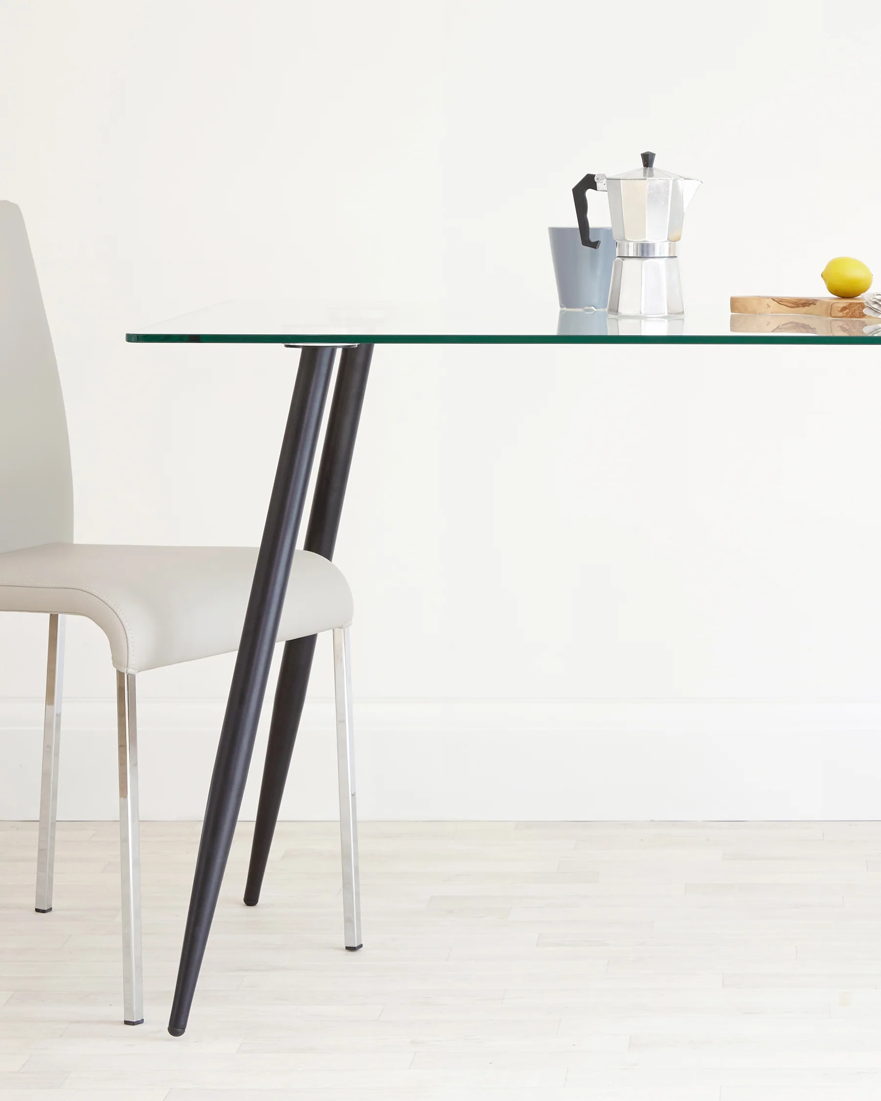 Zilo Black And Glass 6 Seater Dining Table - Image 12