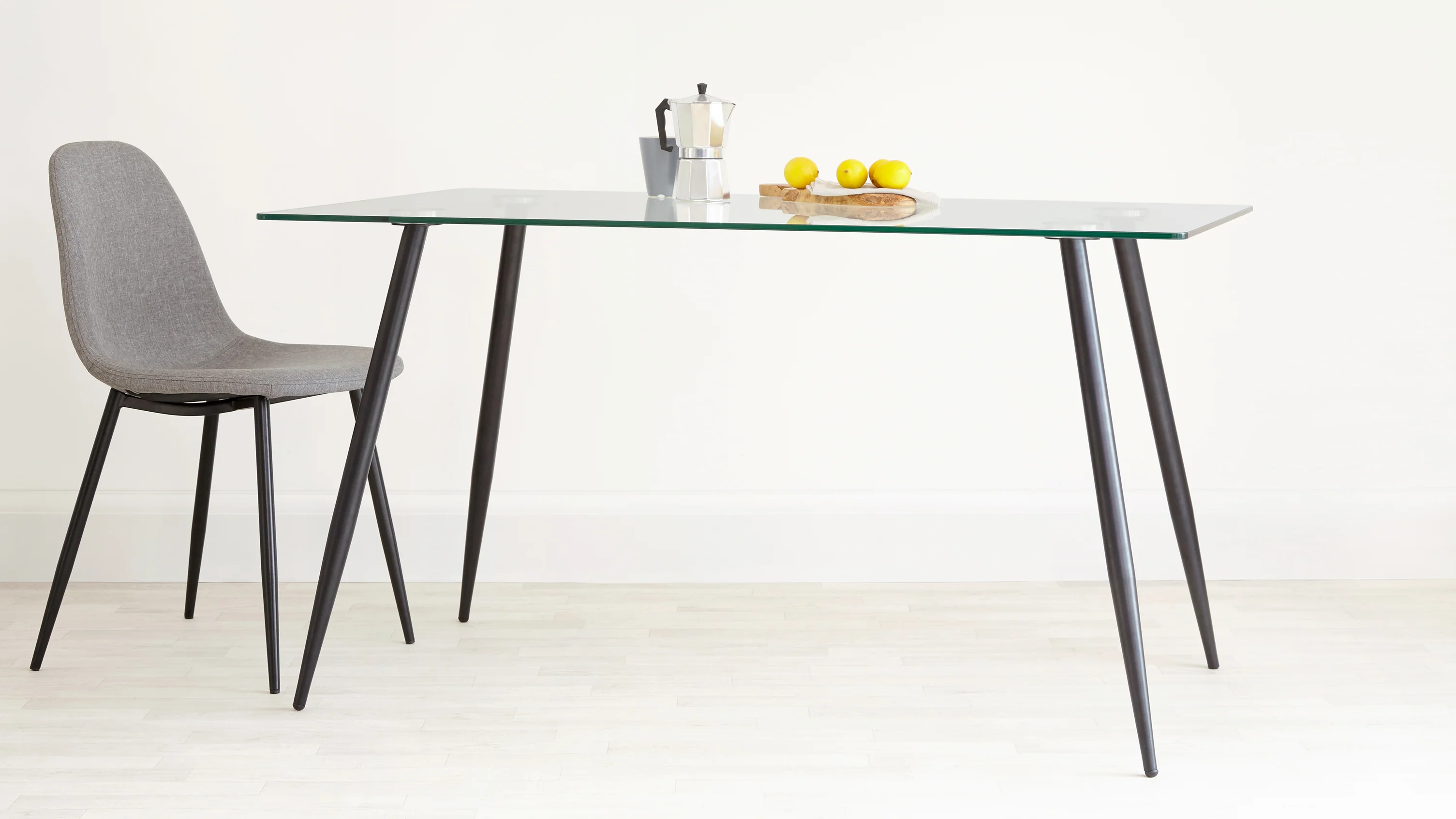 Zilo Black And Glass 6 Seater Dining Table - Image 13