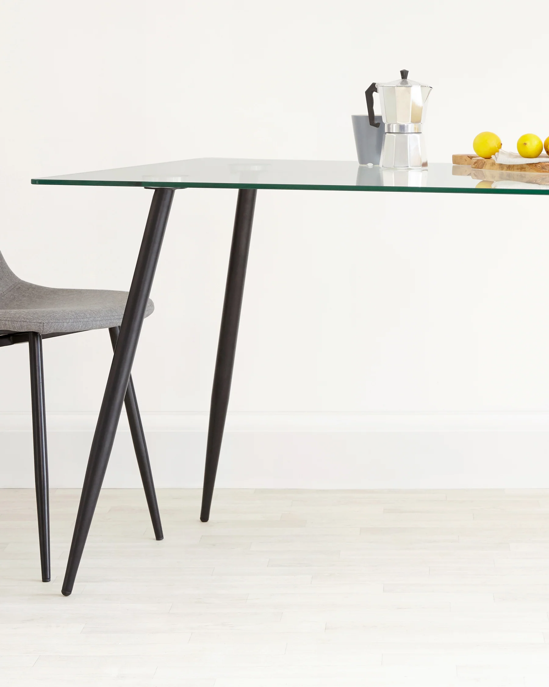 Zilo Black And Glass 6 Seater Dining Table - Image 14
