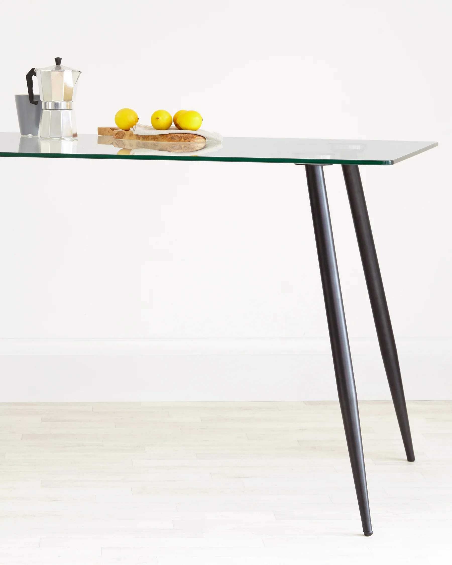 Zilo Black And Glass 6 Seater Dining Table - Image 16