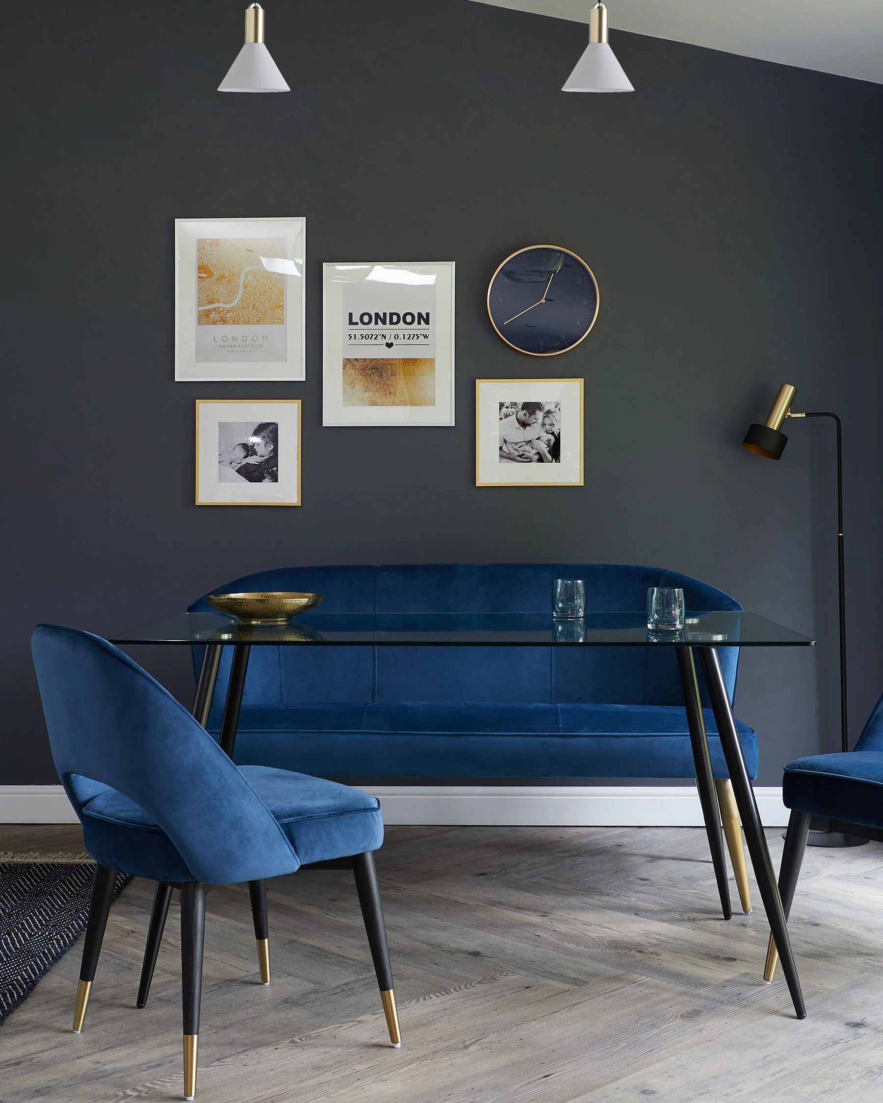 Zilo Black And Glass 6 Seater Dining Table - Image 4
