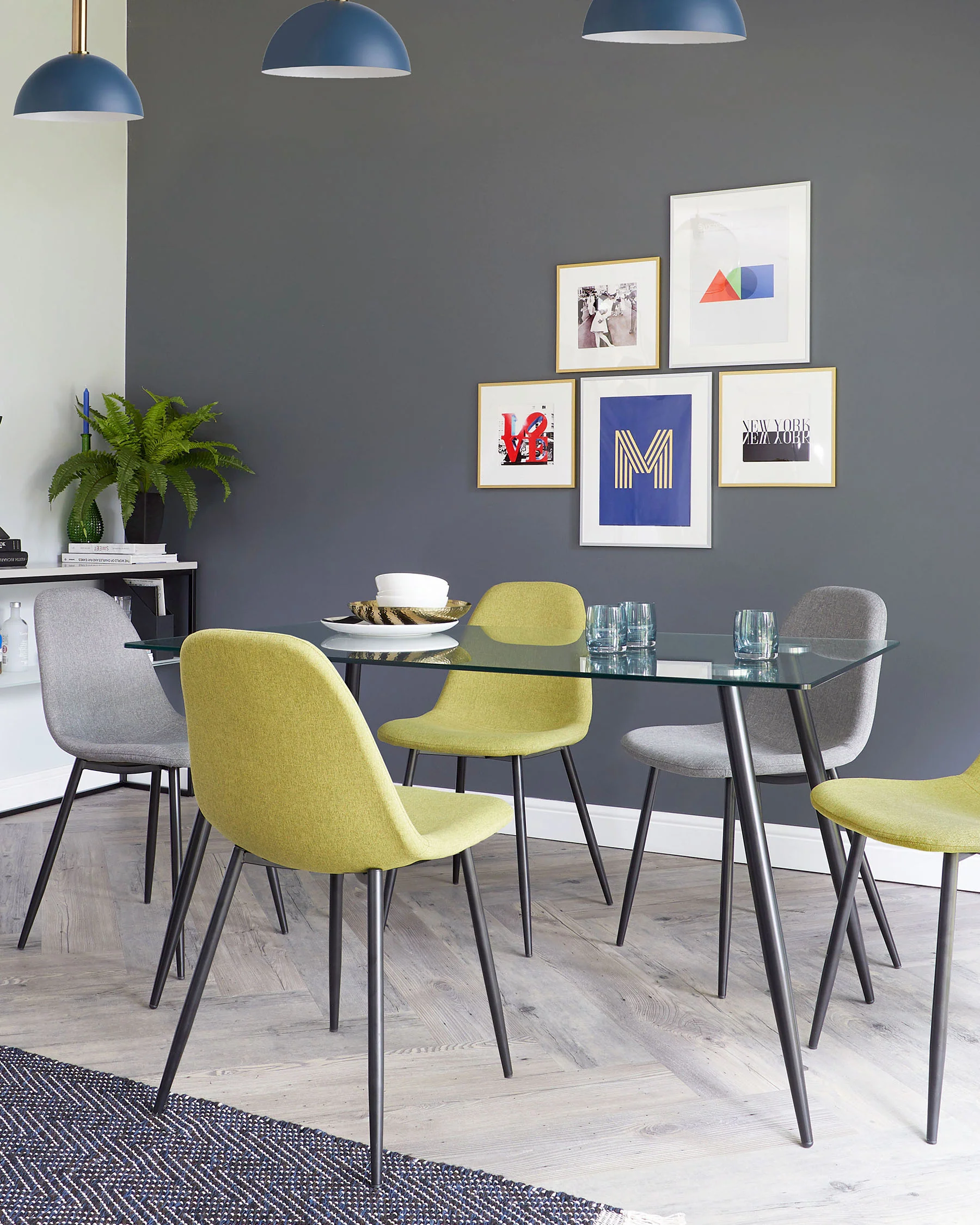 Zilo Black And Glass 6 Seater Dining Table - Image 6