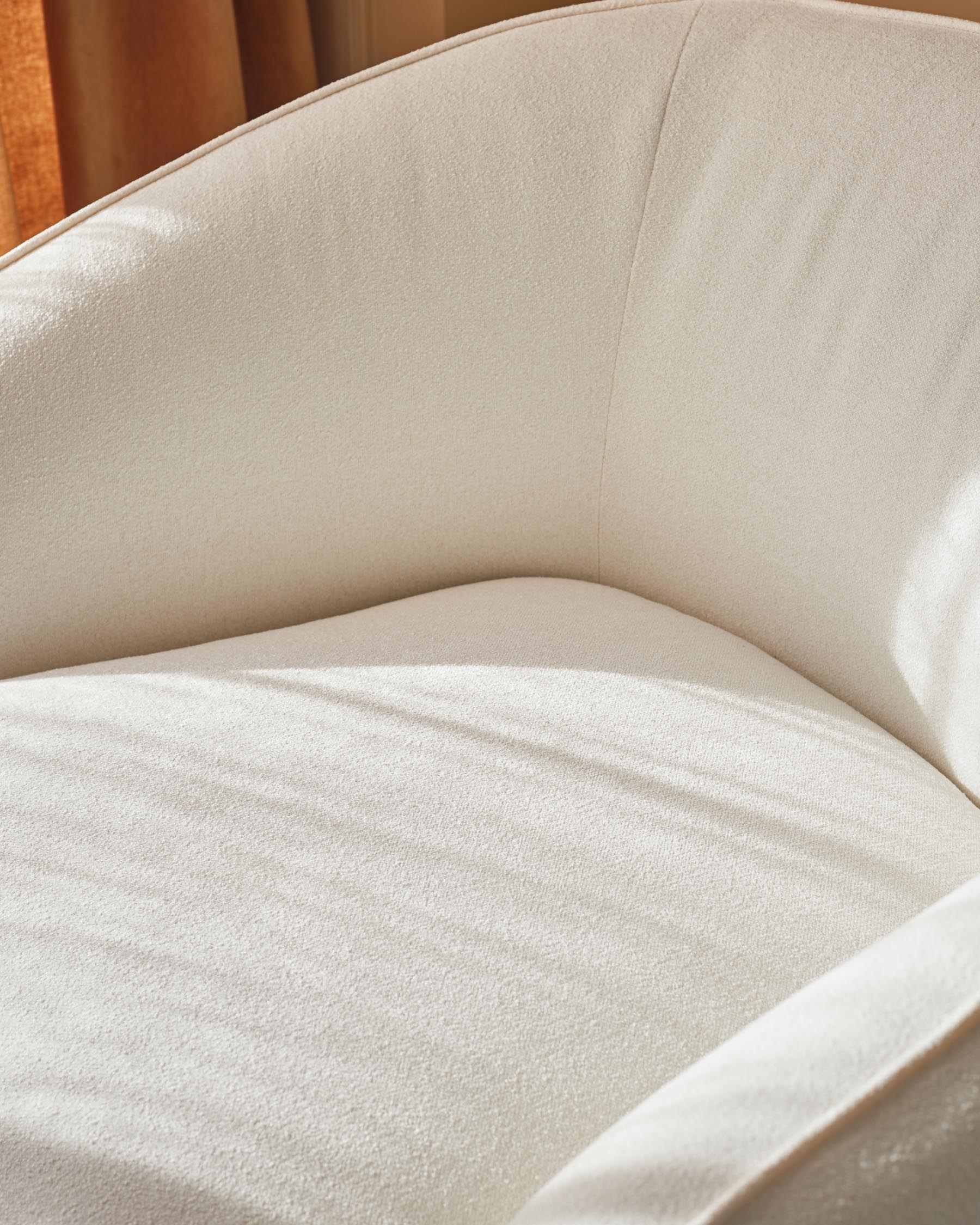 Zoey ivory boucle armchair - Image 2