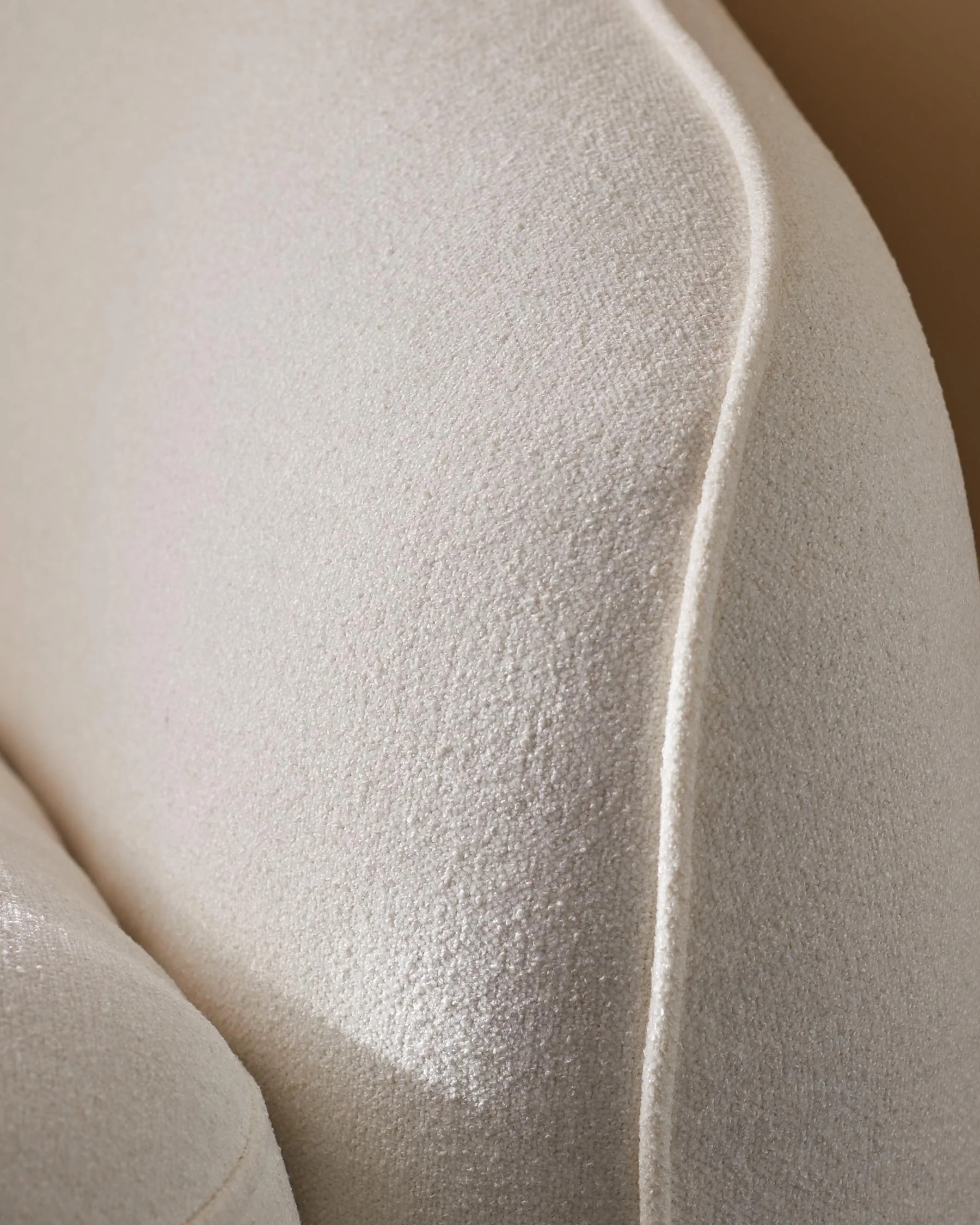 Zoey ivory boucle armchair - Image 7